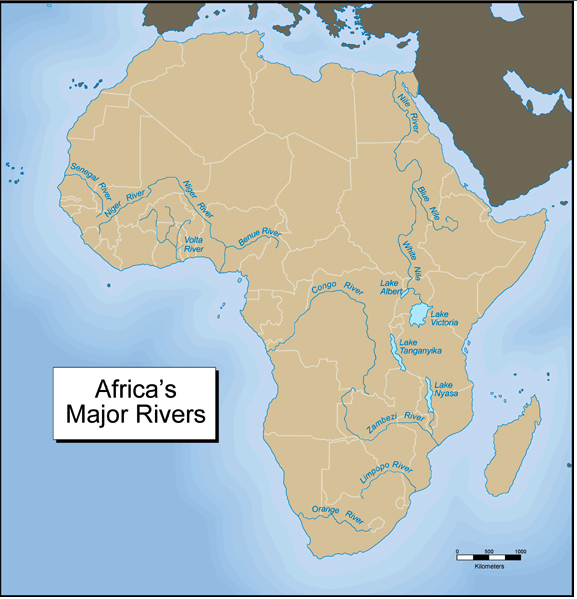 Physical Feature Map Of Africa With Rivers My Xxx Hot Girl 0926